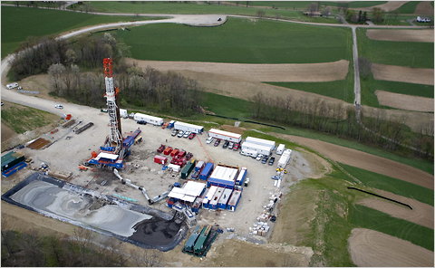 fracking drill rig