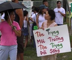 Vietnamese Landfill Protest