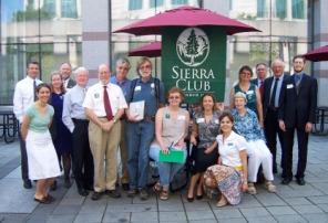 Sierra Club volunteers at work