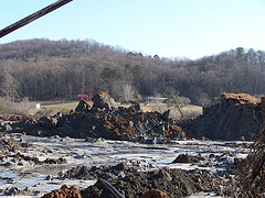 Aftermath of TVA dam breach disaster
