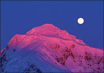 Mountain and Moon