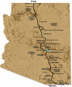 Arizona Trail map