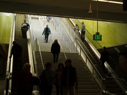 Denver bus concourse escalator
