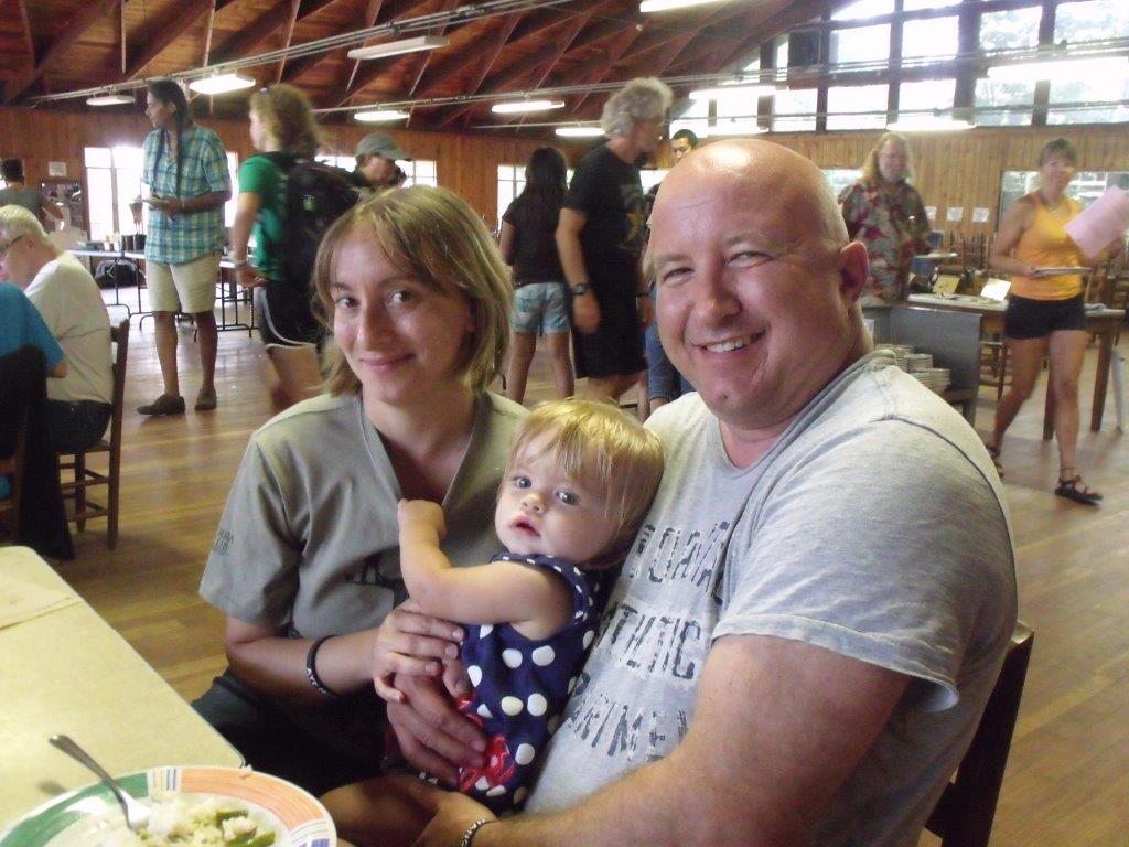 Amanda, Todd and Abby Carlson at the 2014 Annual Retreat