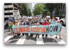 Atlanta Climate March banner