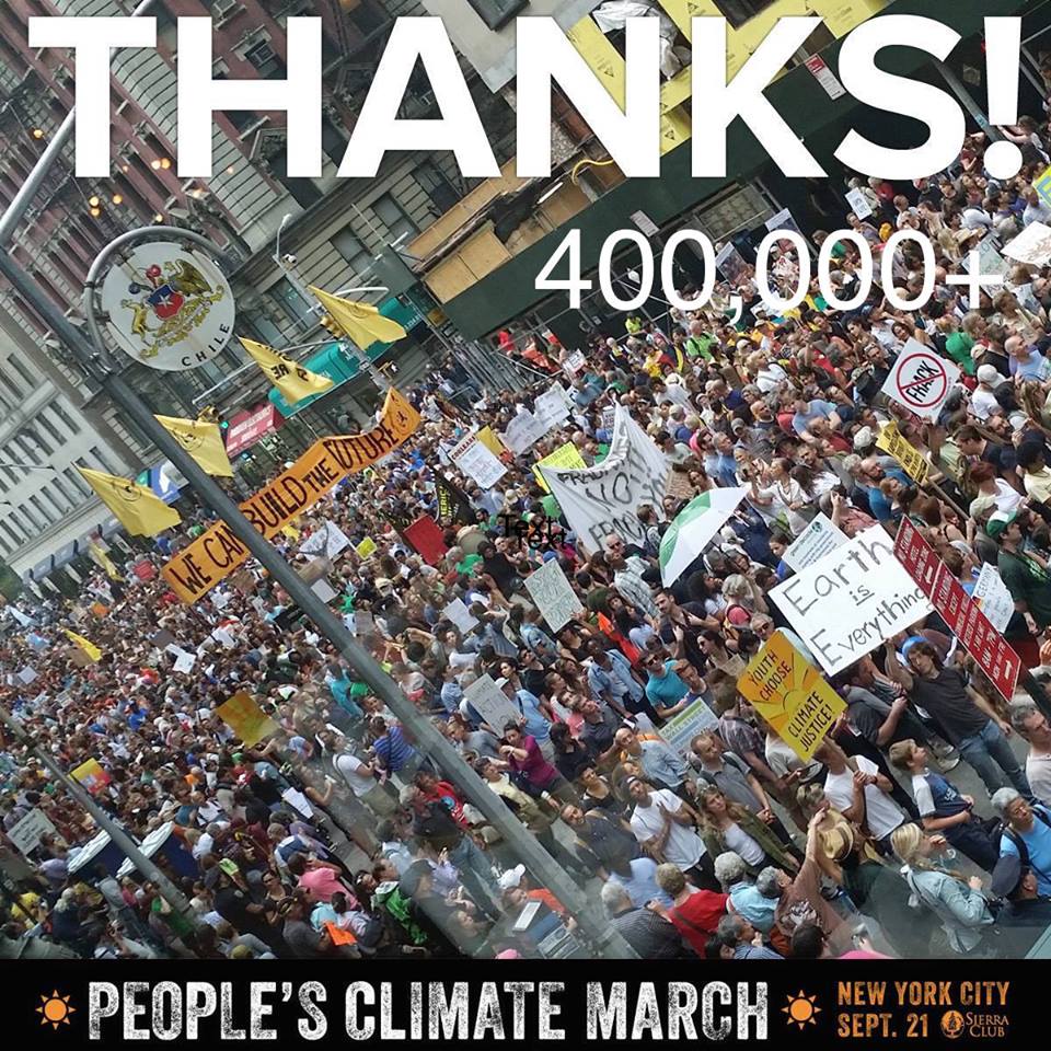 The Earth Thanks You for the Climate March