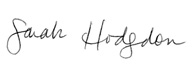 Sarah Hodgdon Signature