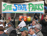 Save Our State Parks! (Photo by Tye R. Farrell)