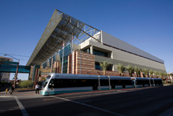 Phoenix Convention Center and the light rail